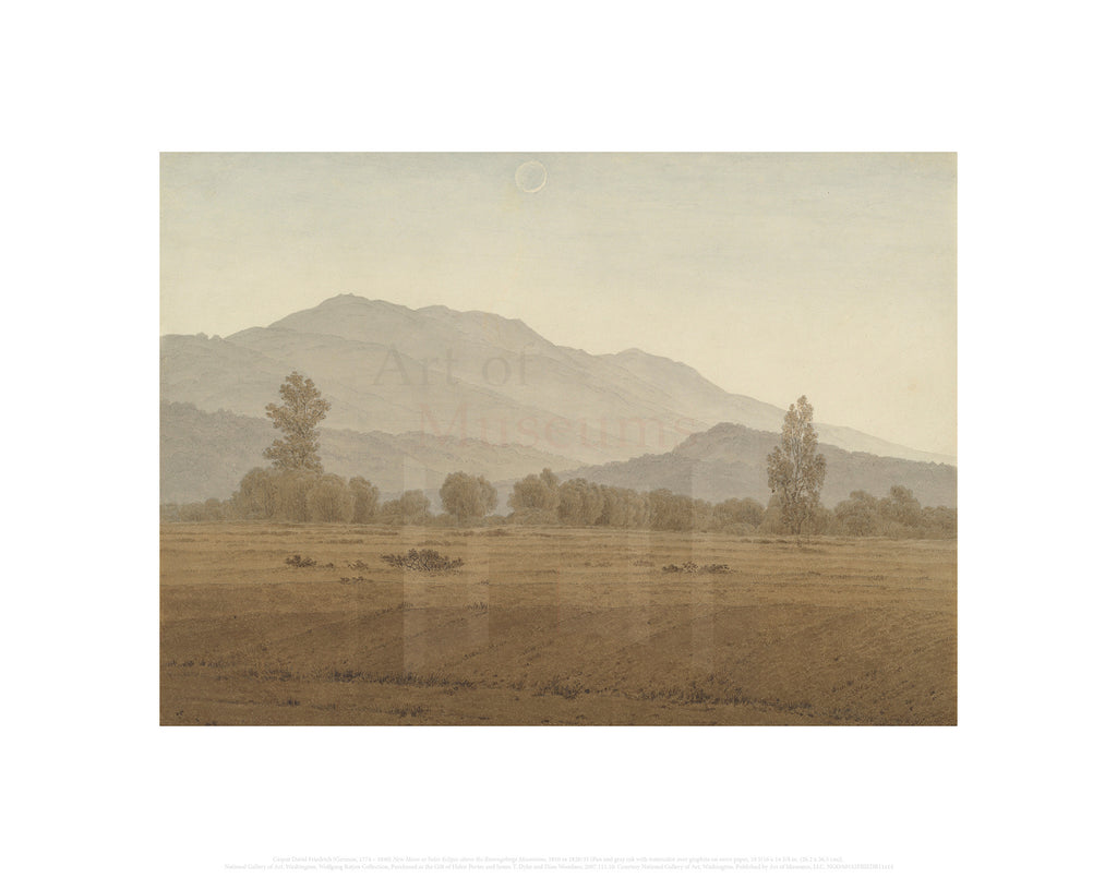 New Moon or Solar Eclipse above the Riesengebirge Mountains